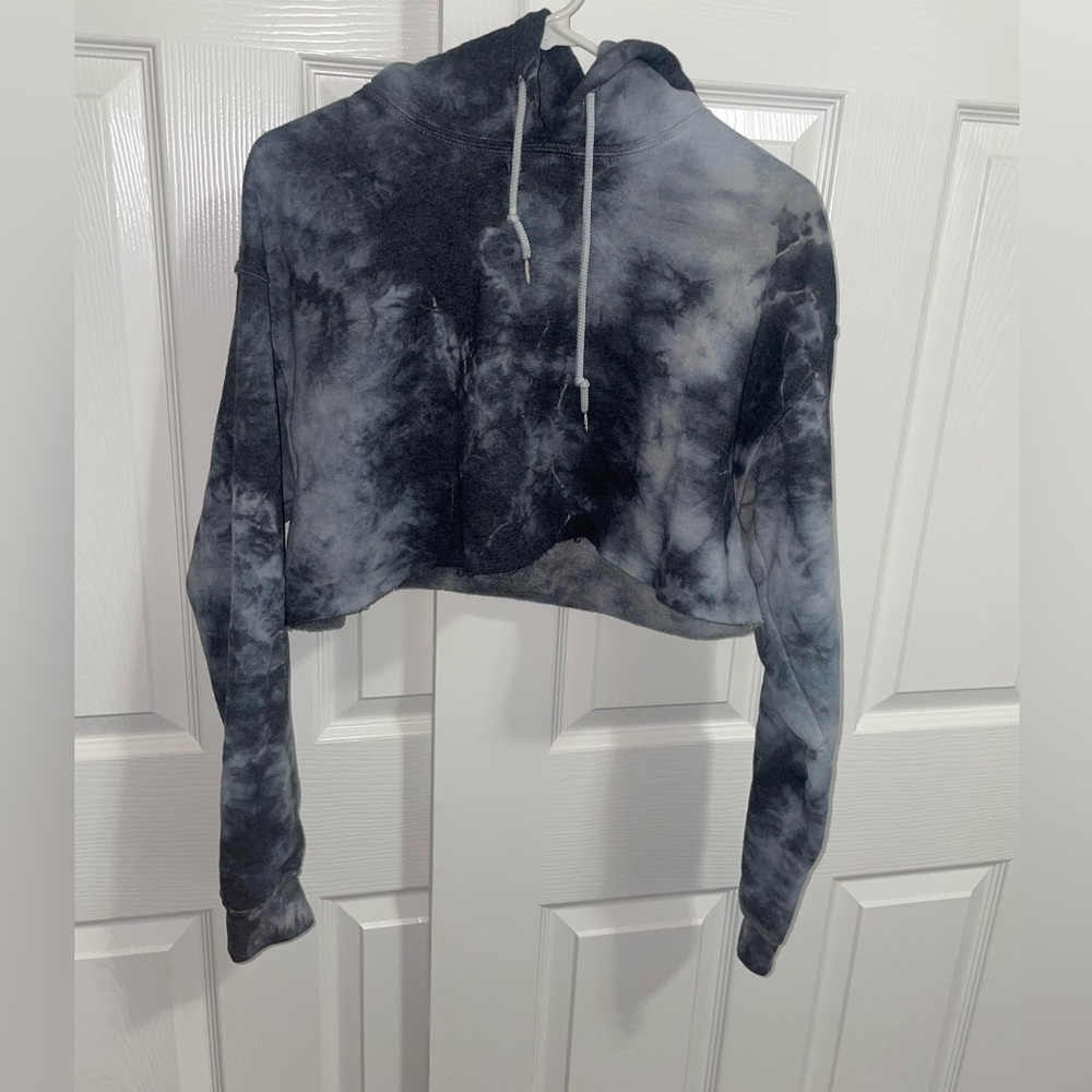 Gildan brand | Cropped Hoodie | size M navy /grey